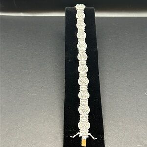 Round Pavé Disc Bracelet